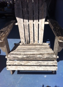 Adirondack chair before painting